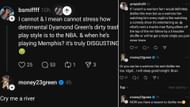 Draymond Green’s interaction with fans on Threads.